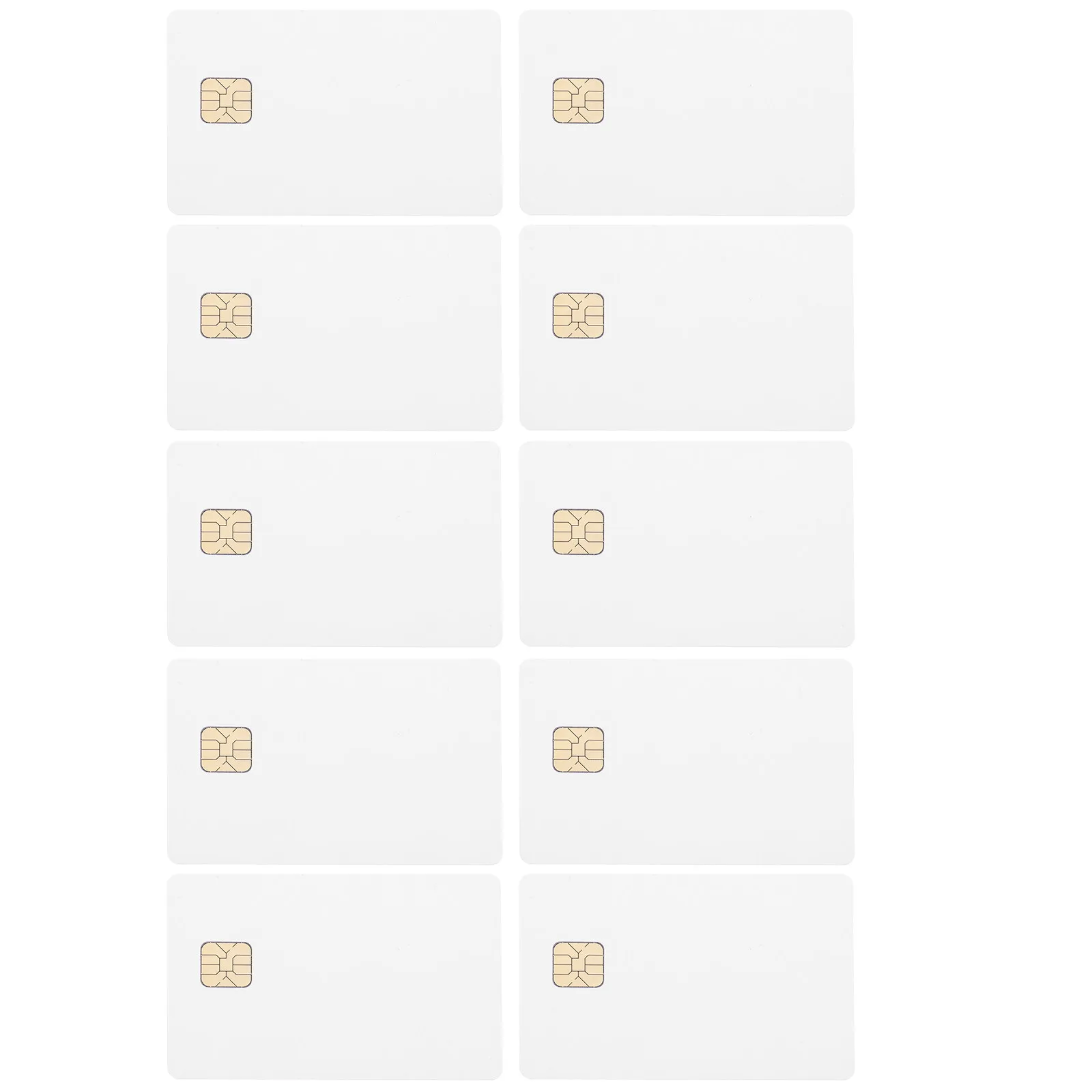 

10Pcs White Access Control Ic PVC Blank Card for Hotel School Company Security System Use White Cards with Chip