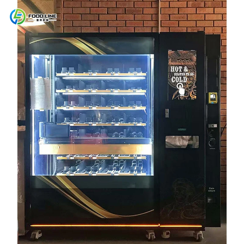 Fast Food Box Lunch Vending Machine Fast Delivery High-Capacity LED Display Lunch Box Vending Machine for Leak-Proof Structure
