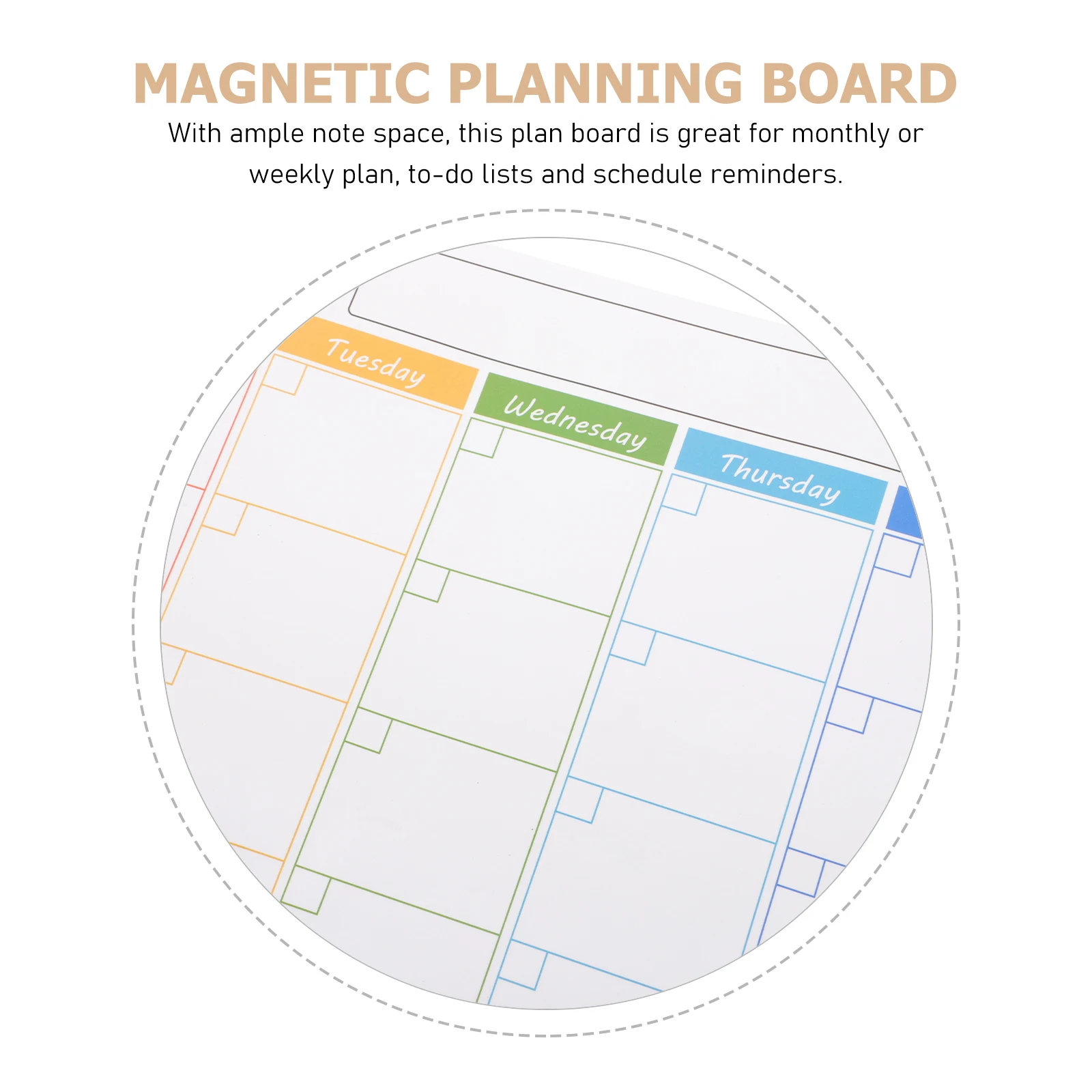 

Magnetic Blackboard Stickers Dry Erase Board Fridge Calendar Schedule Planner Magnetic Whiteboard Note Space Monthly Weekly Plan