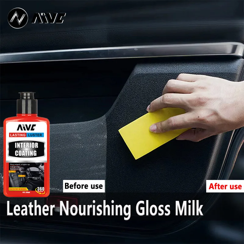 

Multi Functional Car Interior maintenance milk Three In One Formula, Anti Fouling, Brightening And Protecting The Interior