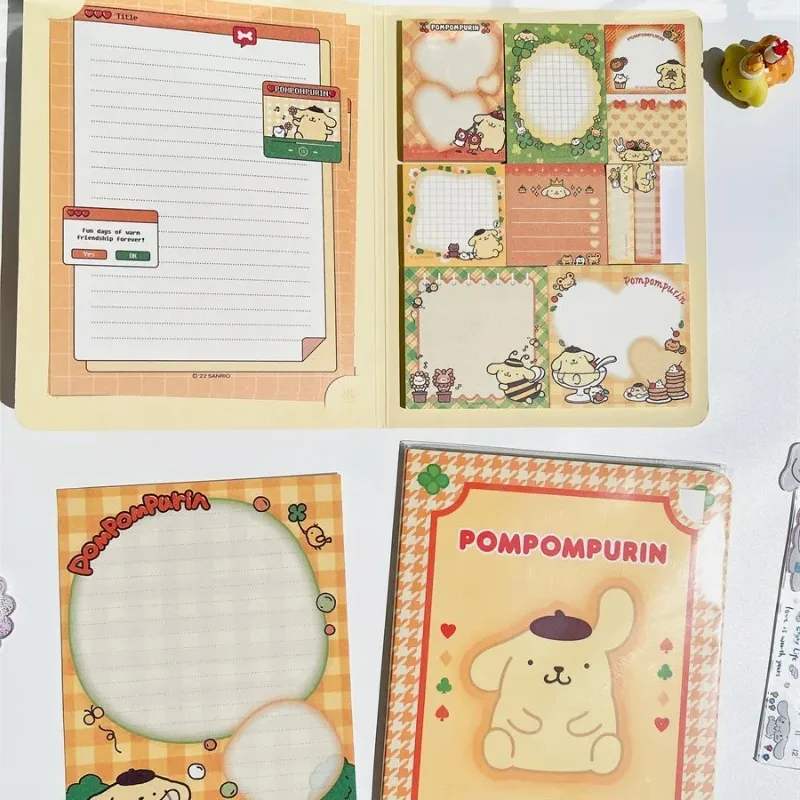 مجموعة ملصقات ساخنة جديدة لعام 2025، دفتر ملاحظات لاصق، لطيف ومريح، حساب الطالب الكرتوني، دفتر الرسائل