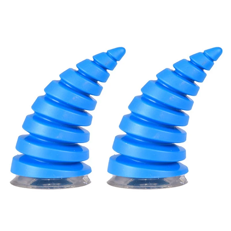 

Pair Of Motorcycle Helmet Horn Decorative Universal Cycling Devil Horns For Bicycle Bike Motorbike Blue