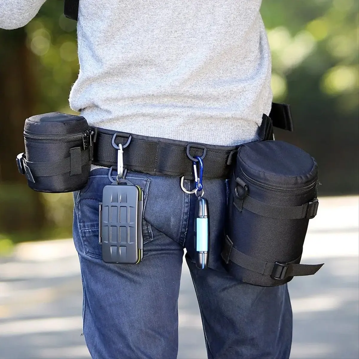 Active Phase Multifunction Outdoor Photography Adjustable Waist Strap Belt for Hanging Tripod Camera Bag Lens Pouch