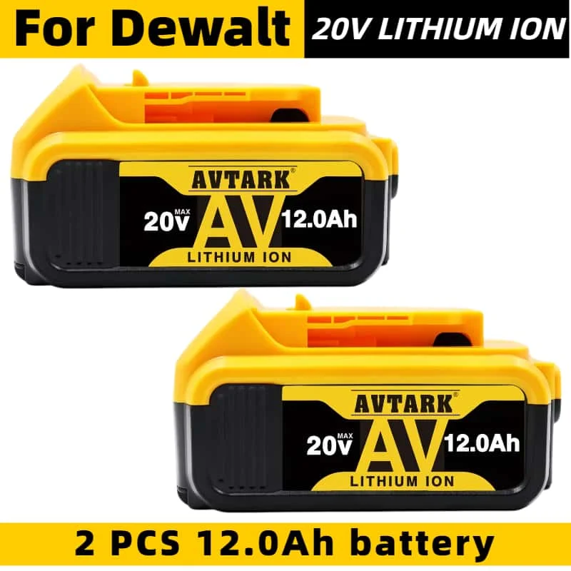 

New 100% authentic 12Ah 20V for Dewalt Power Tools Battery DCB206 20V 12.0Ah DCB115 replacement Battery for Dewalt DCB205 DCB200