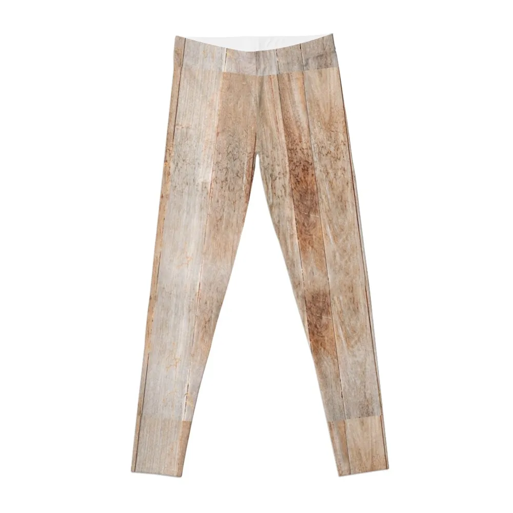 Aged Wood Plank Leggings Women sportwear sportswear for gym sporty woman gym Womens Leggings