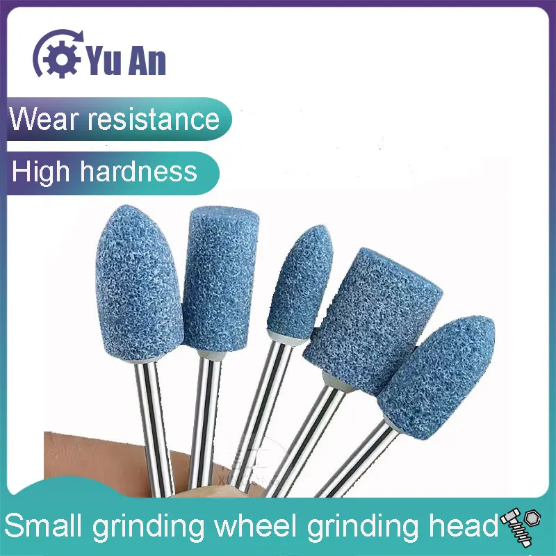 

Маленькая шлифовальная головка для шлифовального круга Синий корунд 3 мм для удаления ржавчины из металла, полировка, электрическая шлифовальная головка