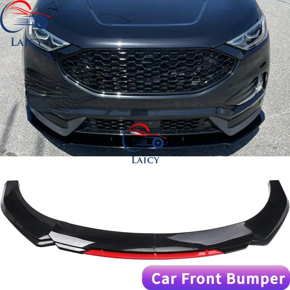 LAICY For  Edge 2016-2022 Car Front Body Bumper Spolier Lip Chin Diffuser Splitter Air Dam Kit Protector Guard Covers