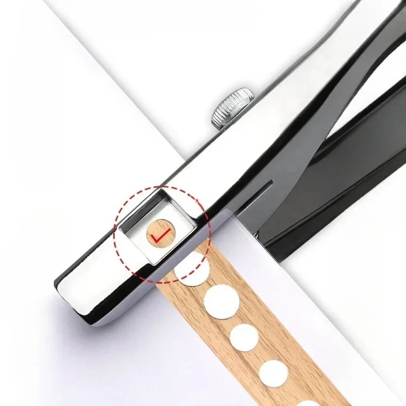 8mm Edge Banding Puncher Kit with Limit Countersink Drill Bit Carpentry Screw Nail-eyes Masking Pliers PVC Card Punching Opener