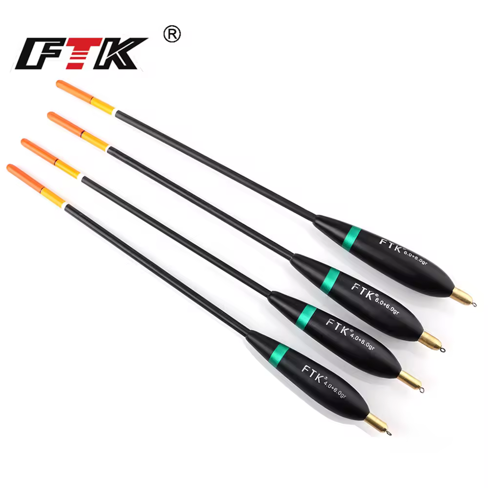 Поплавок FTK Barguzinsky Fir Bobber 5 Styles, смешанный размер 20-26,5 см, медный морской буй для карповой рыбалки.