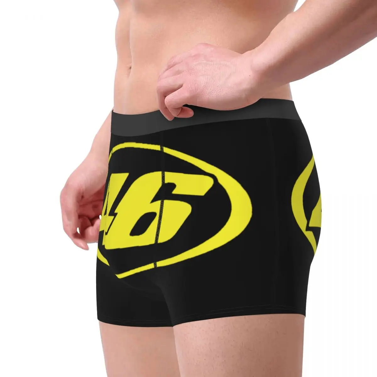 Rossi 46 Underwear Male Printed Custom Boxer Briefs Shorts Panties Breathable Underpants