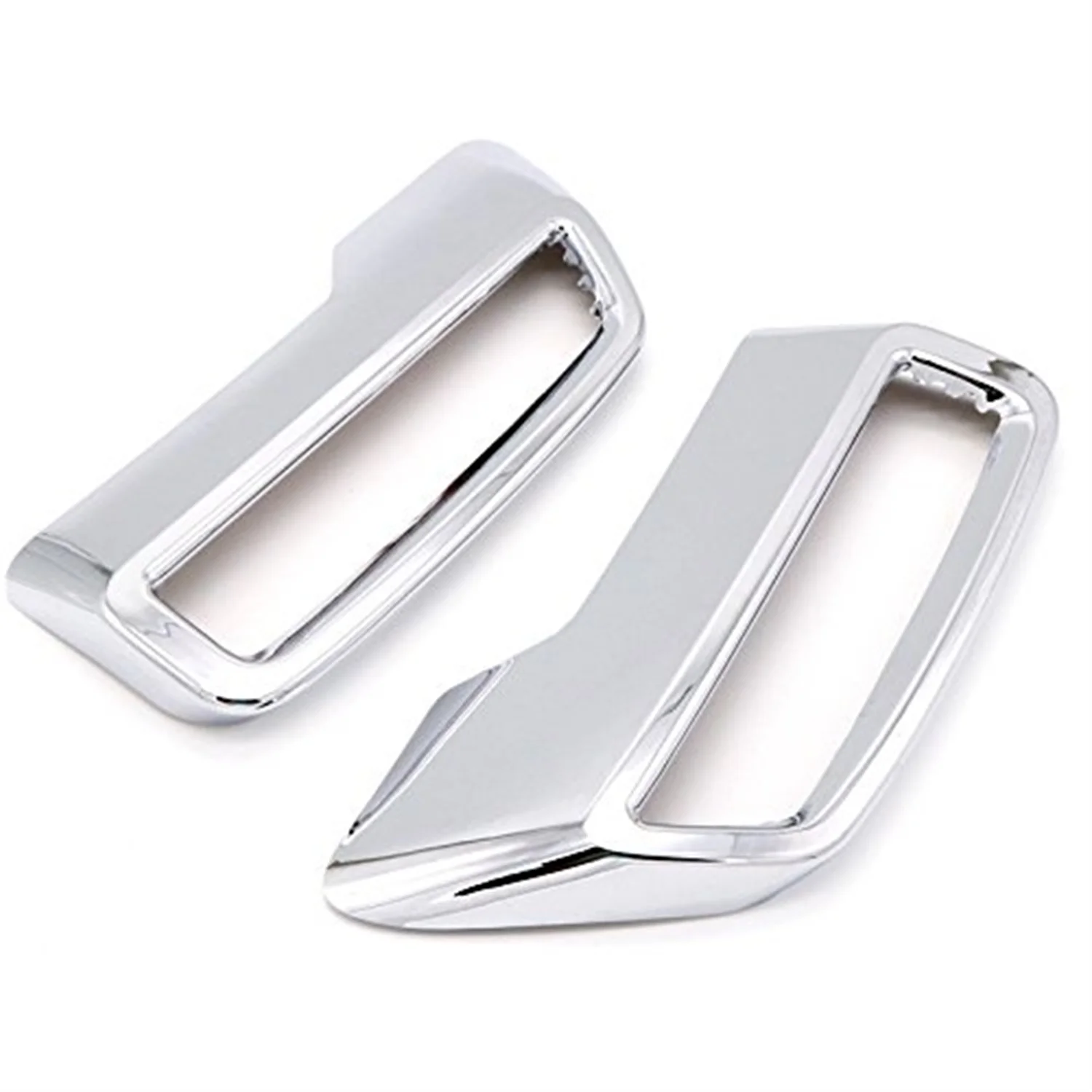 Chrome Exterior Rear Exhaust End Tip Pipes Cover Trim 2pcs for Peugeot 3008 5008 2017-2022 / Citroen C5 Aircross 2017-2021