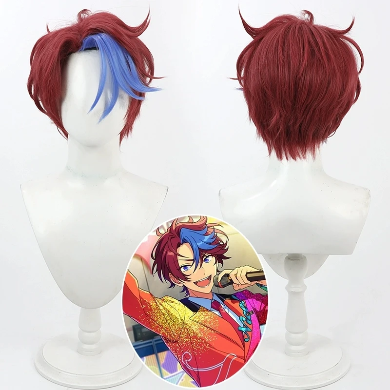 NEW Ensemble Stars Nice Arneb Thunder Cosplay Wig Heat Resistant Synthetic Hair Halloween Party Role Play + Wig Cap