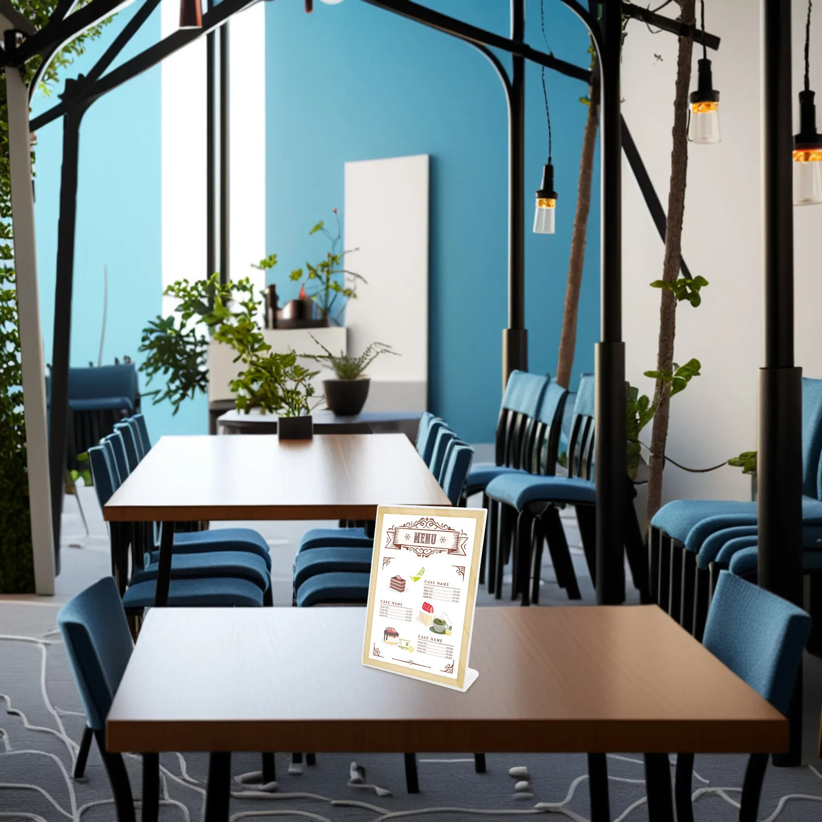 

Пластиковый L-образный держатель для вывесок, настольная подставка для меню, визиток и фотографий для ресторанов и кафе