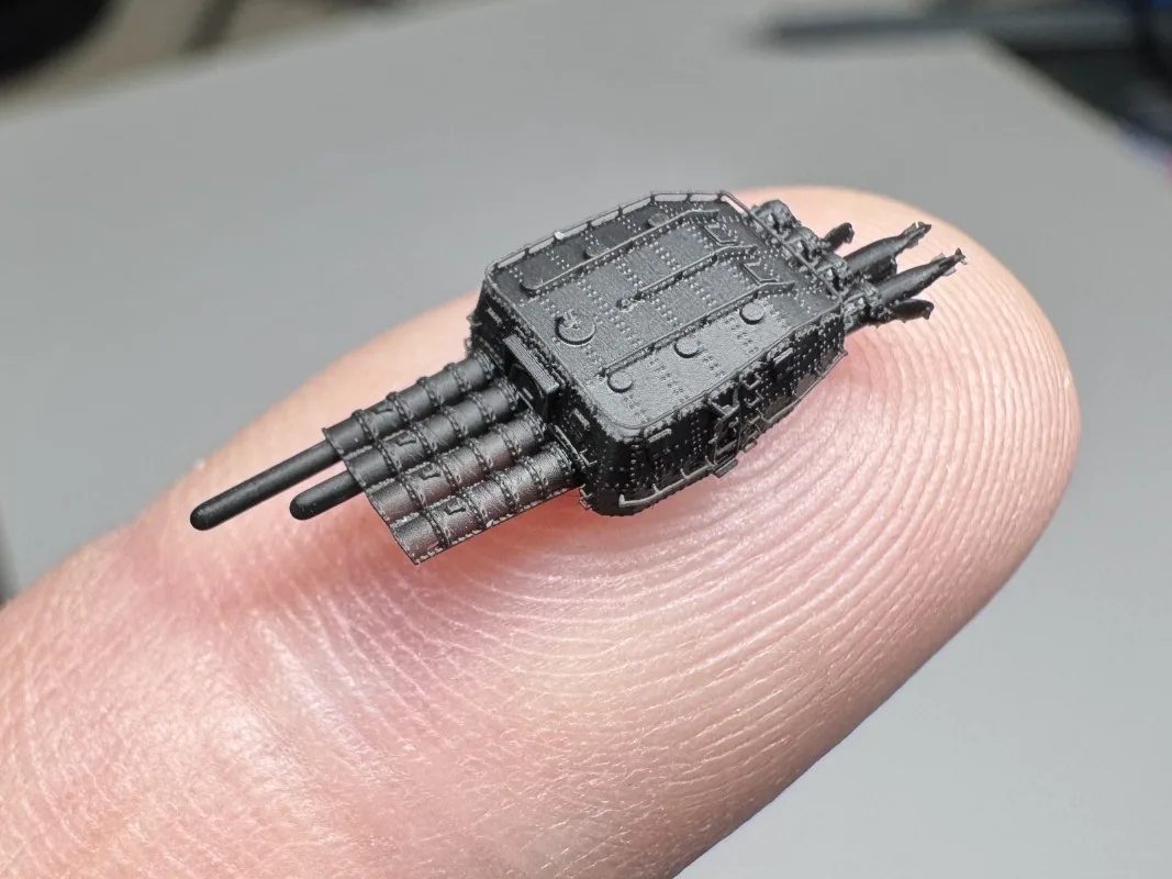 R700093 1/700 IJN Type 92-2 Quadruple Torpedo Launcher (2PCS + 8 Torpedoes) Warship Model Upgrade Parts