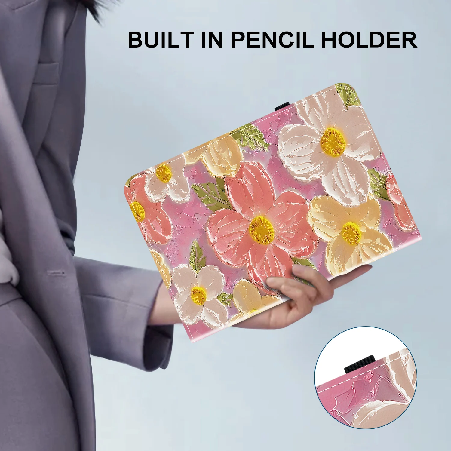 حافظة جلدية لهاتف سامسونج جالاكسي تاب S10 FE Plus 13.1 حافظة تاب S10 Lite S11 S9 11 "S8 + S7 FE + T730 S9 FE Plus 12.4" غطاء لوحي