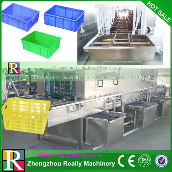 2024 automatic plastic container cleaning machine,crate washer,washing machine