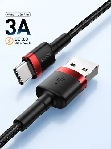 Huawei onur için Baseus USB tip C kablo Xiaomi Samsung süper şarj hızlı şarj USB C şarj veri kablosu tel kordon