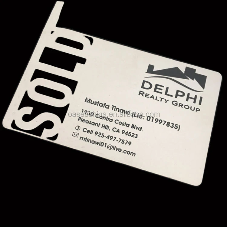Customized query Manufacture Direct Customized Personalized Luxury Metal Card Laser Cut Metal Business Card Printing Blank Busin