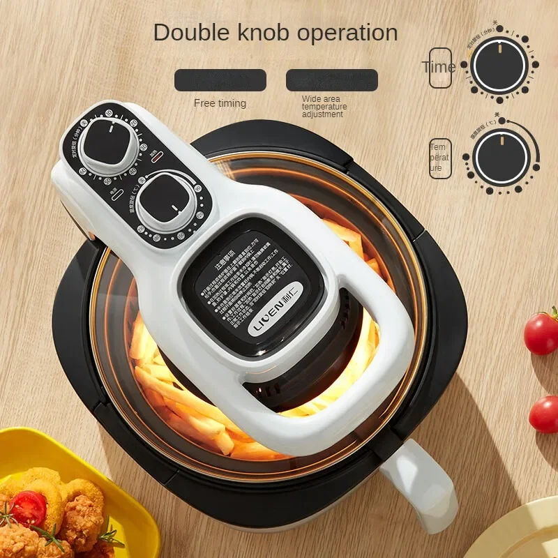 Бытовая фритюрница 5л, визуальная электрическая фритюрница, духовка, фритюрница, полностью автоматическая безмасляная машина для приготовления картофеля фри KZ-J5000A