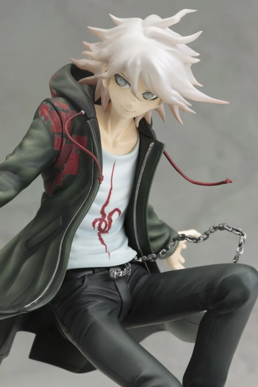 100% Original:Anime Danganronpa Nagito Komaeda 21cm PVC Action Figure Anime Figure Model Toys Figure Collection Doll Gift