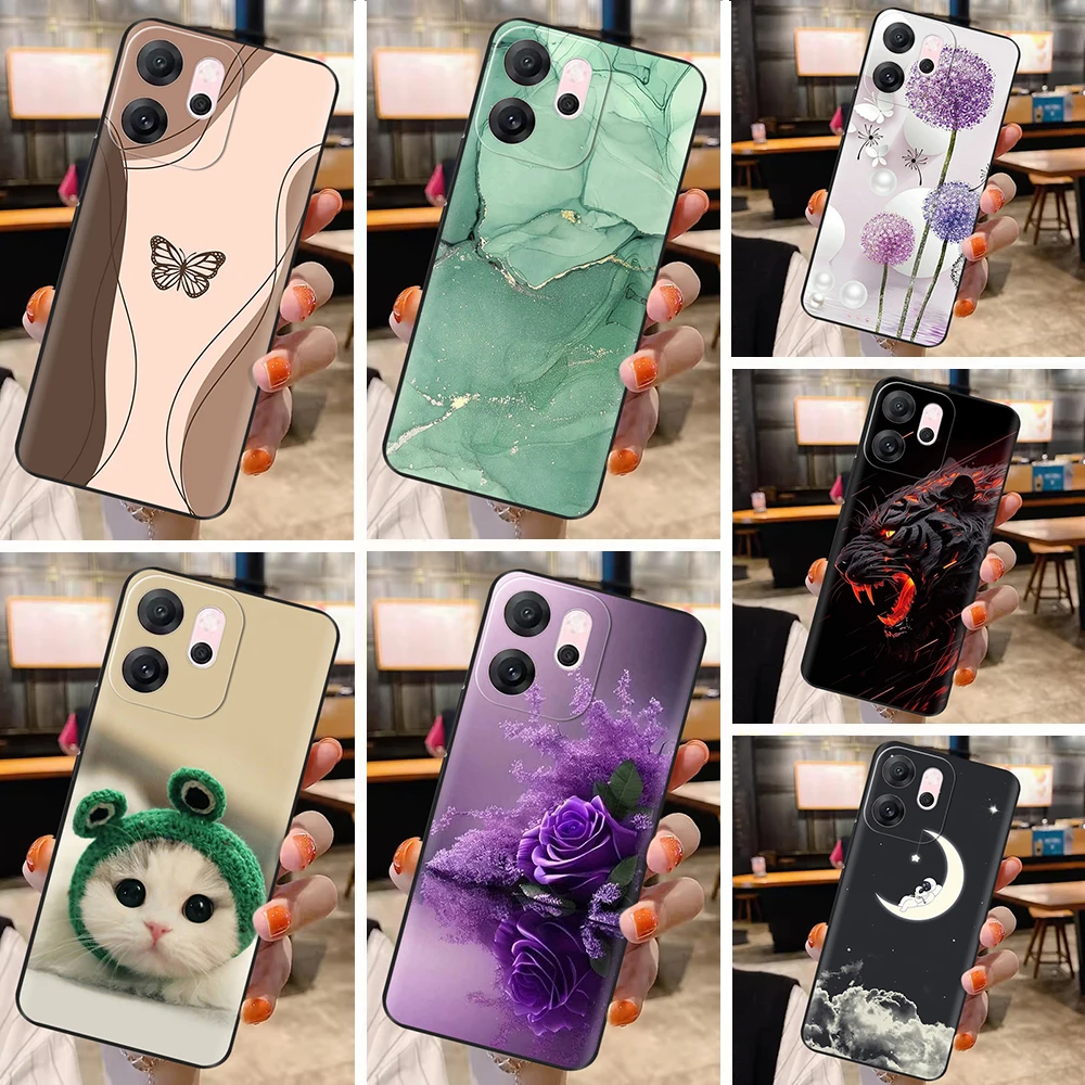 For OPPO Reno14 F Case Cover 2025 Soft TPU Shockproof Silicone Phone Back Cover For OPPO Reno 14F Reno14F Cases CPH2743 Shells