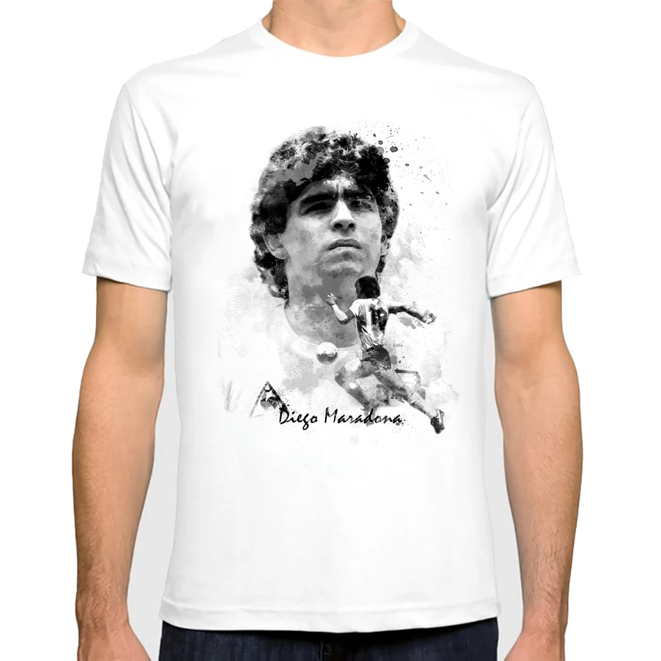 New Fashion T-shirt Diego Armando Maradona white 10 t shirt  Memorial Legendary Forever 10 short sleeve tops