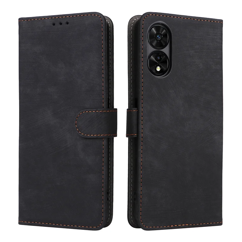 For TCL 50 5G Case Wallet Anti-theft Brush Magnetic Flip Leather Case For TCL 50 TCL50 5G Phone Case