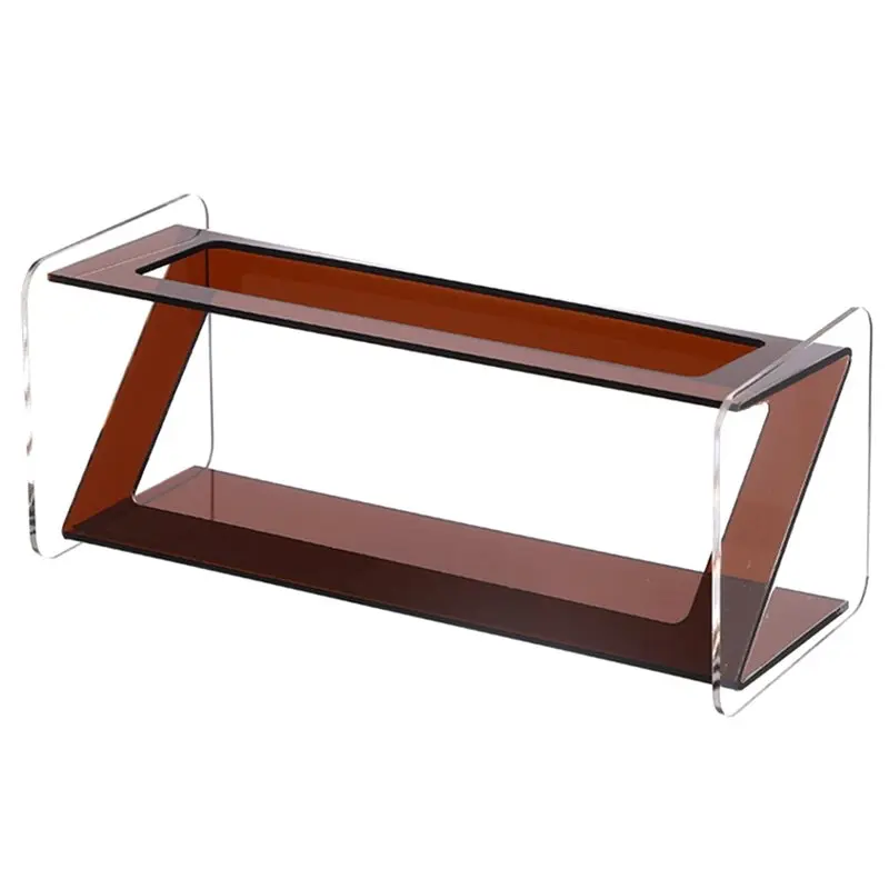 Hot Selling-Desktop Holder Organizer Acrylic Remote Control Bracket Multi-Function Clear Display Box For Sofa Mobile Phone Remot