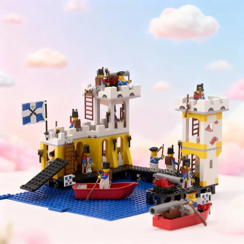 396 деталей MOC Extension V1 Крепость Эльдорадо 6276 Пираты I Модель игрушки Конструктор Строительные блоки Подарок на Рождество Арт 3D