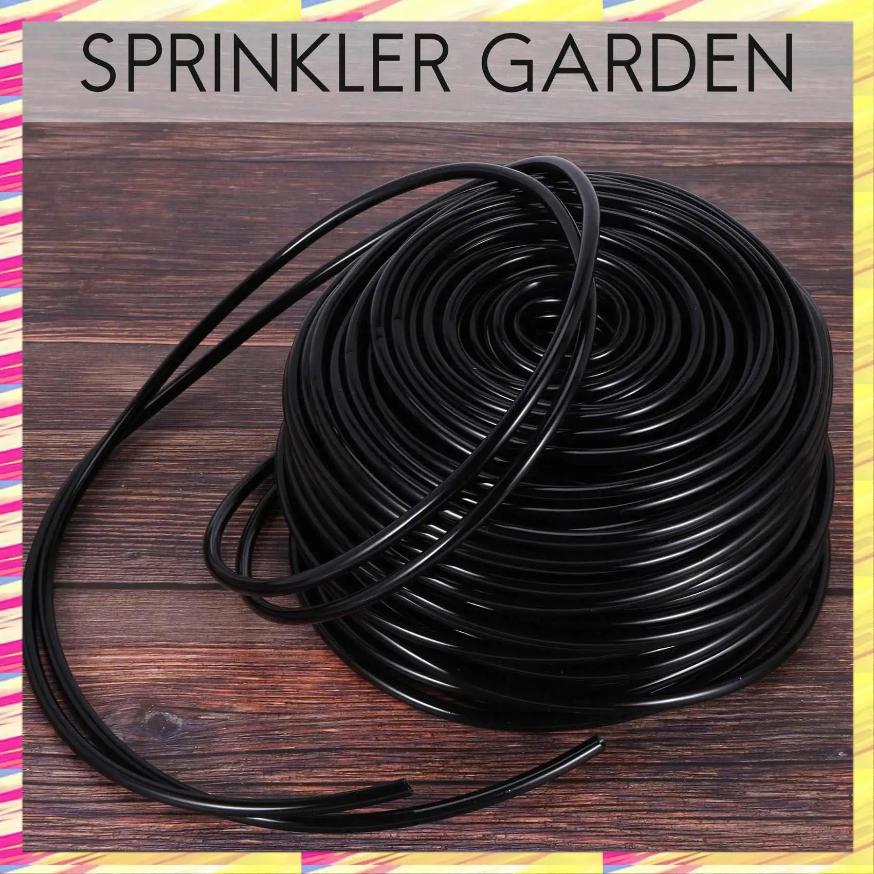 

ABJJ 200Ft 1/4 Inch Blank Distribution Tubing Drip Irrigation Hose Garden Watering Tube Line