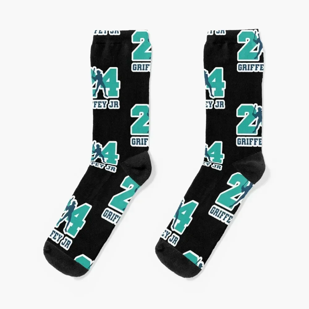 24 Ken Griffey Jr, The Kid, Seattle Redro Baseball, Ken Griffey Junior, Socks christmas stocking sheer Luxury Woman Socks Men's