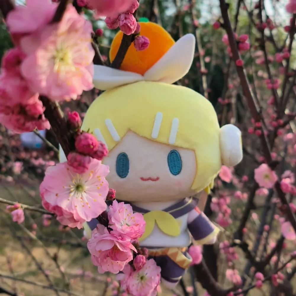 15cm Kagamin rin Hatsune Mikukawaii q Version Figur Plüsch puppe Plüsch Stofftier Sammlung Modell Ornament Spielzeug für Kinder Geschenke – Detail 2