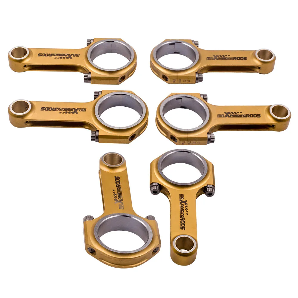 maXpeedingrods 6 Pieces Connecting Rods For Porsche 911 2.4L 2.7L w/ARP Bolts Conrod 127.75mm