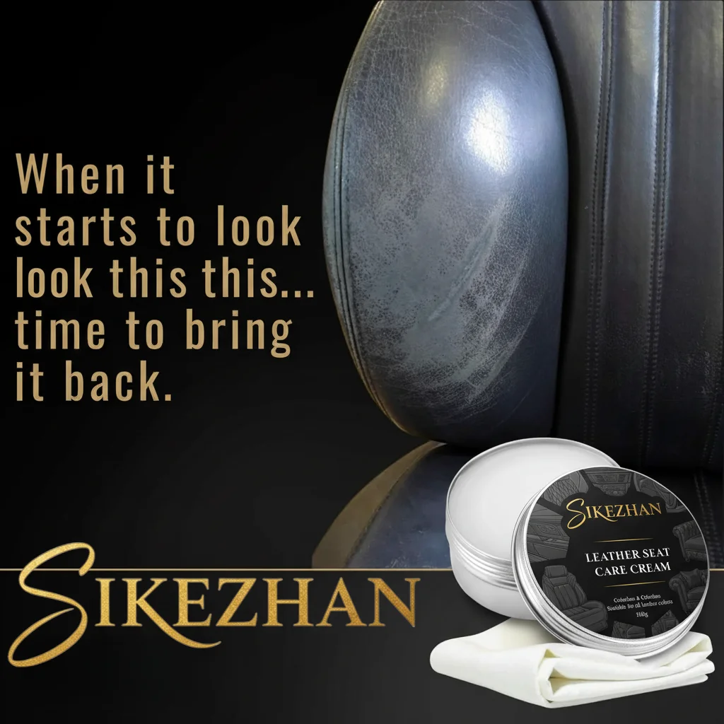 Finest Quality All Natural Leather Cream - for Sofas, Car Seats, Bags, Shoes Clean, Polish and Maintain Restore Leathercraft