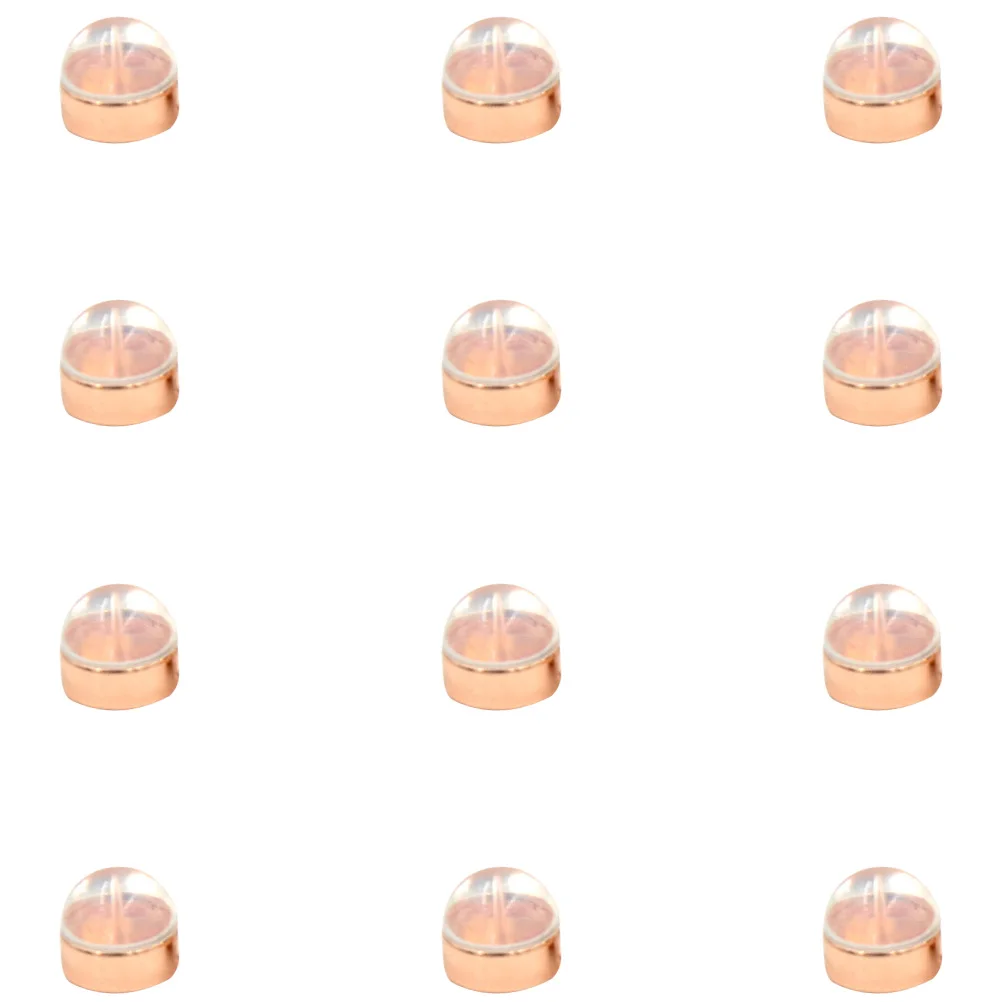 

Earring Backs for Studs Safety Locking Ear Plug Accessories Rose Gold Durable Material Perfect for Earrings Repair Gifts