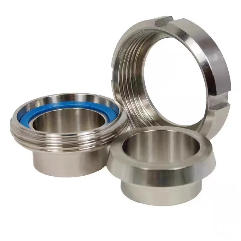 Sanitary split joint stainless steel welding by Ren Yuan Screw German Standard 11851DIN set slipknot head