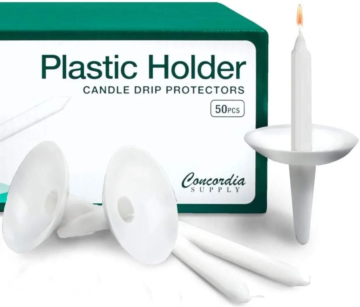 Candlelight Service Reusable Plastic Candle Holders for Candlesticks - 1000 Pcs. Candle Protector for Church Vigils, Memorial