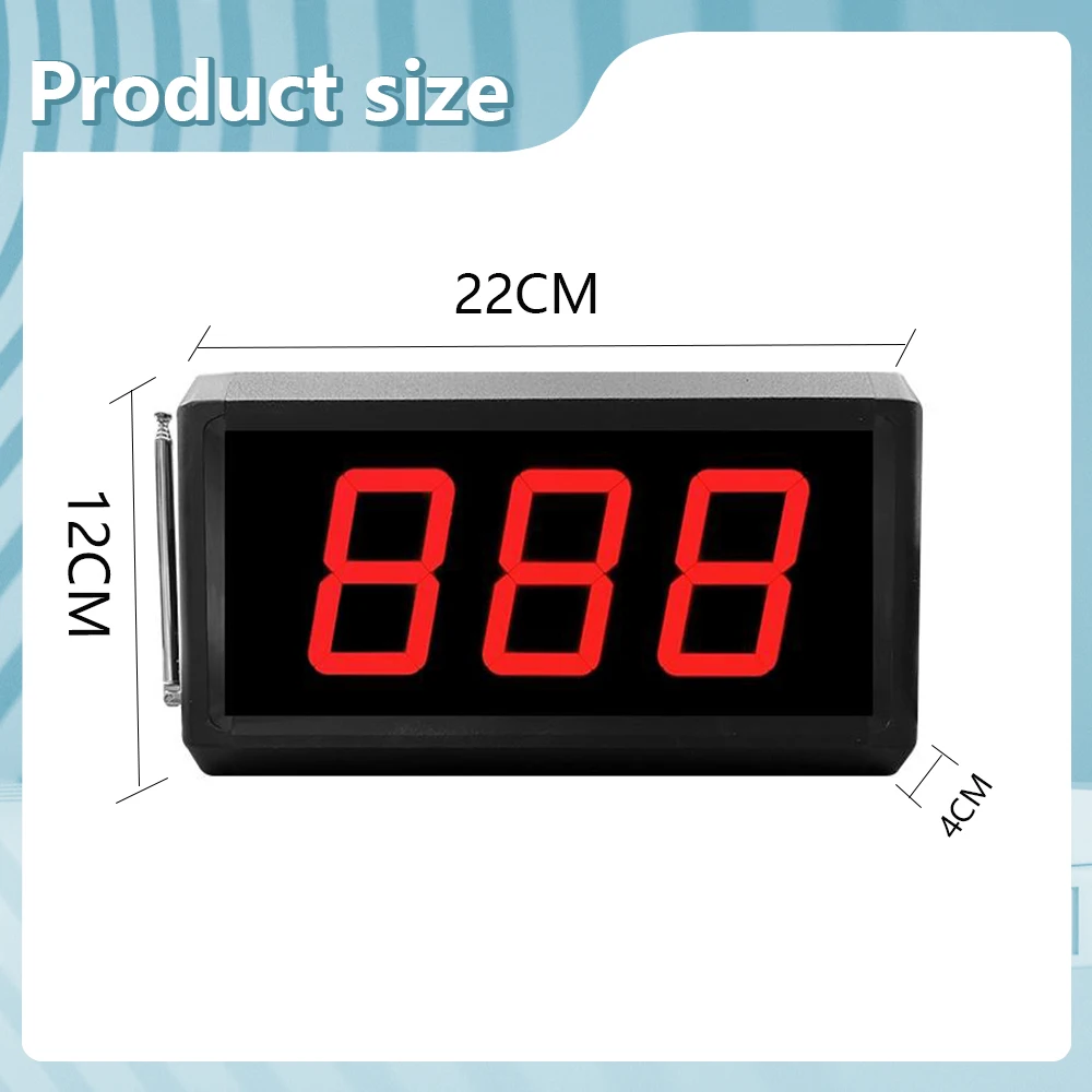 Wireless led display waiting queue call system ticket printer number calling system