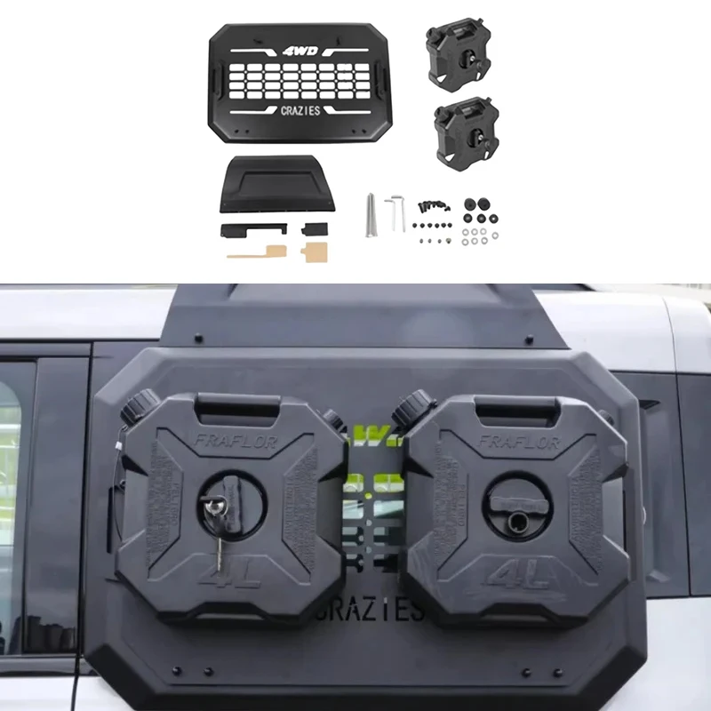 Side Window Mecha Net Fit for Jetour Traveller T2 2023 2024 2025 Side Window Expansion Platform with Explosion-proof Oil Drum