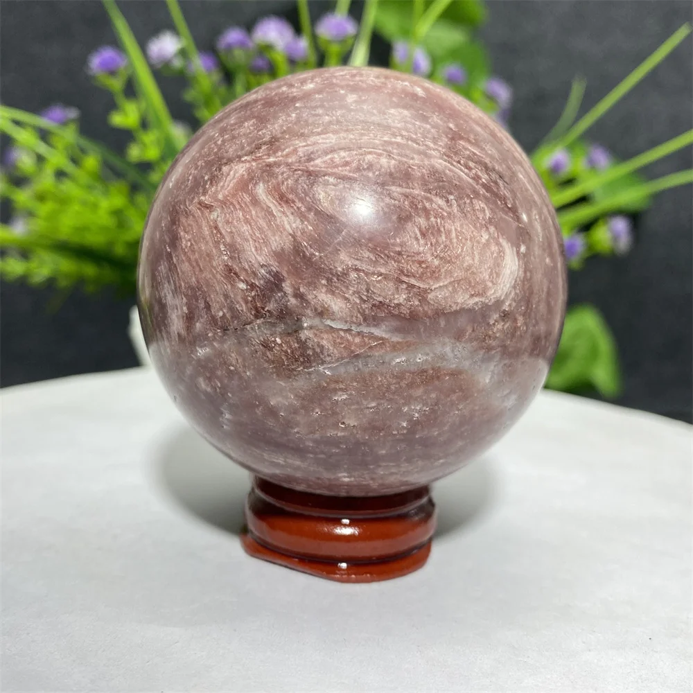 

Red Mica Sphere Gemstone Crystal Ball Natural Raw Ore Mineral Specimen Polishing Process Spiritual Meditation Healing Stone