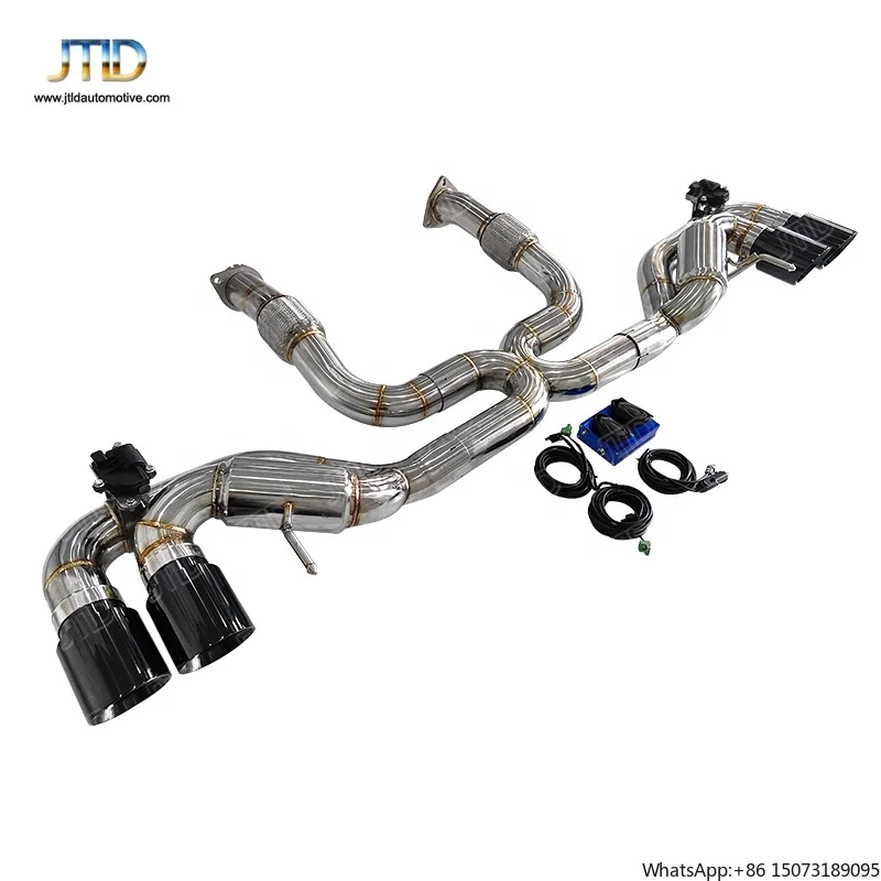 JTLD Performance Exhaust Valvetronic Catback for  C8 Stainless Steel 6.2L Sport Valved Exhaust System X Pipes