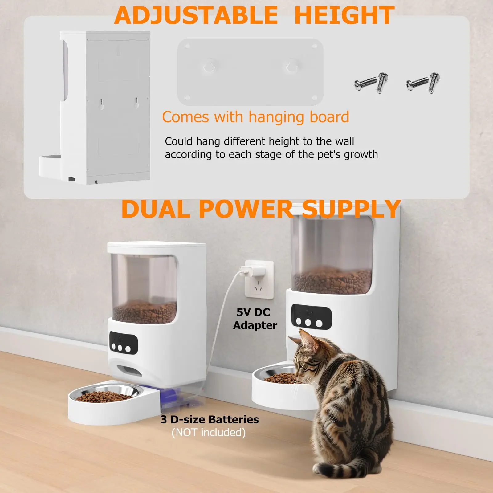 4L Automatische Kattenvoeder WiFi Automatische Hondenvoeder met APP Controle Camera Voeden Automatische Hond Kattenvoerdispenser