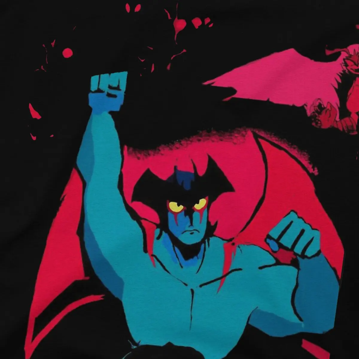 和風ネットワークアニメーション特別Tシャツdevilman crybabyカジュアルTシャツ夏服