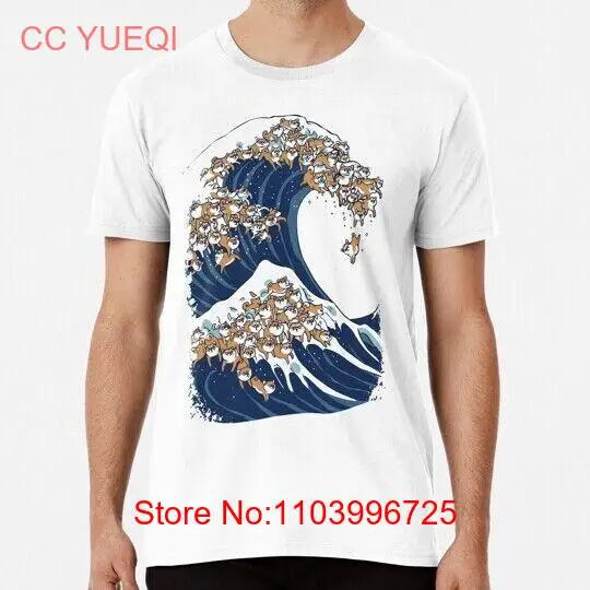 The Great Wave Of Shiba Inu S to 5XL Made in USA T-Shirt