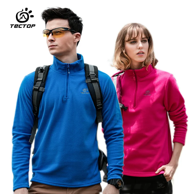 Men And Women Outdoor Sport Fleece Pullover Windproof Keep Warm Soft Comfortable Couple Trekking Camping Climbing Loose Jacket