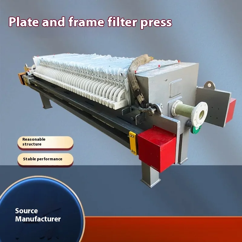 Chemical Industry Sludge Dewatering   Filter Press Equipment Clay Membrane Filtering Plate and Frame Filter Press