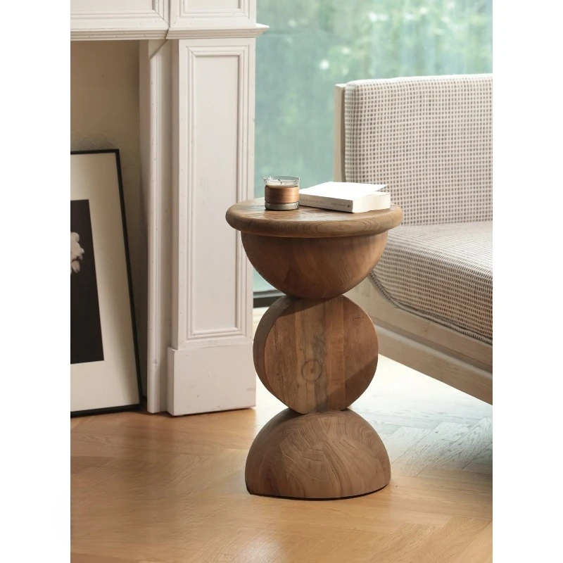 

Home bedroom living room sofa next to a few minimalist old elm solid wood piers