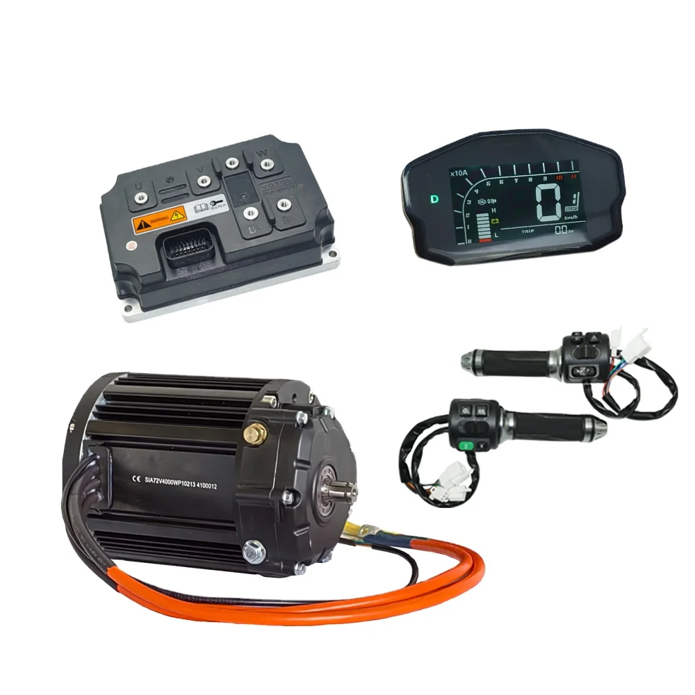 

QS Motor QS138 90H V3 4KW With 1:2.35 Gear Box Mid Drive Motor Kits With EM260SGTP Controller For E-Motorcycle