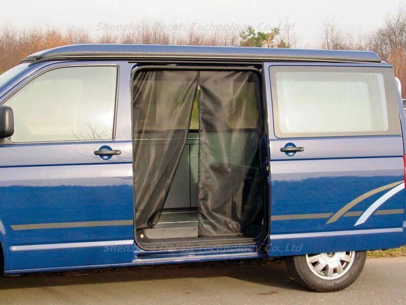 Voor Vw T5 T6 Schuifdeur Gordijn Magnetische Klamboe Ventileren Fly Screen Proof Gordijn Ultra Fijne Anti-muggen Mesh