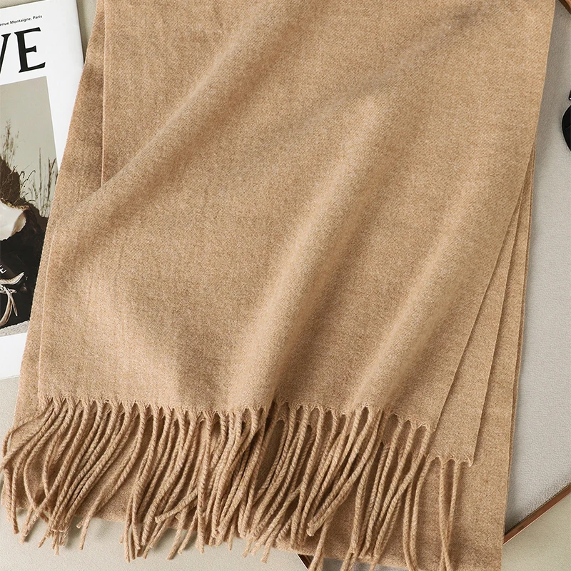 New Winter Shawl Scarves Wrap 2025 Design Cashmere Scarf Women Warm Fashion Pashmina Femal Poncho Neckerchief Echarpe Bandana